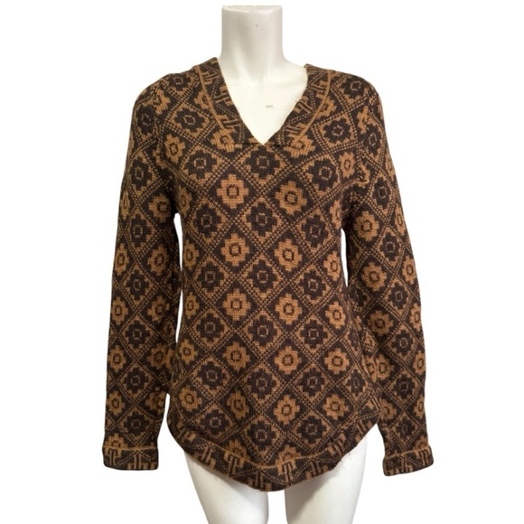 Vintage alpaca BEKETHI BKT hoodie sweater Made in Peru women’s size small - Picture 4 of 9